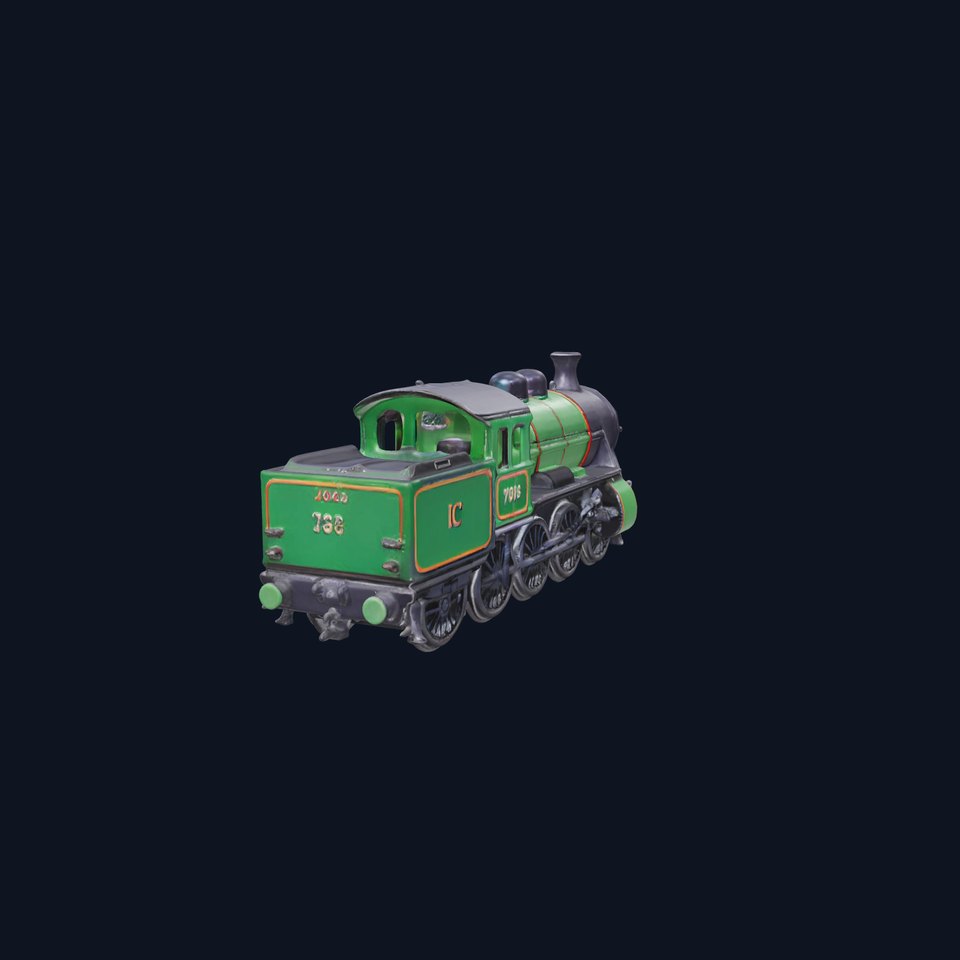 Emerald Steam Locomotive model pack